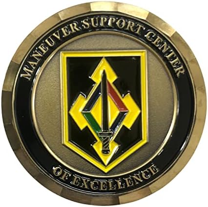 צבא ארצות הברית ארהב פורט לאונרד ווד מיזורי MSC חיל תחבורה מטבע אתגר ומטבעות קטיפה כחולה קטיפה