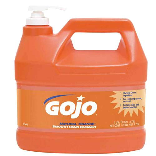 Gojo Industries 315-0948-04 ניקוי ידיים כתום כתום, בקבוק משאבה 1/2 גל
