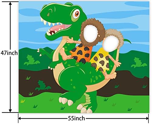 נסיעה טירנוזאורוס רקס דינוזאור קישוטי באנר רקע רקע תא צילום אבזרי טרופי רב