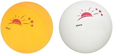60 יח '3 כוכבים 40 ממ שולחן טניס כדורי טניס עמידים תרגול פינג פונג כדורי בידור אימוני תחרות - כתום, צבע לבן