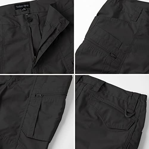 מכנסיים טקטיים קלים של גברים קלים משקל קלים מכנסי מטען צבאיים מכנסי טיול חיצוניים עמידים במים מכנסי עבודה חיצוניים