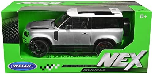 2020 מגן כסף מתכתי עם דגמי נקס עליונים לבנים 1/24 מכונית דגם דייקאסט מאת וולי 24110 וואט-סיל