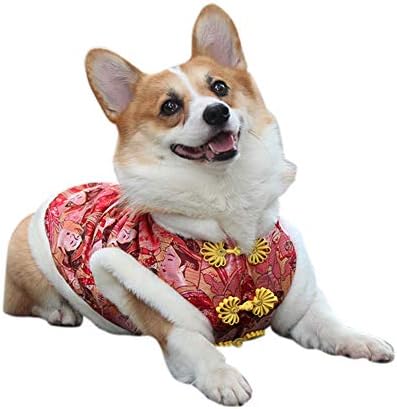 NACOCO כלב טאנג תלבושת אופרה ליידי חיית מחמד שנה חדשה תחפושת טאנג שושלת חתול מעיל חורף מעיל סגנון סיני שמלות ליידי חתול בגדי כלב מעיל