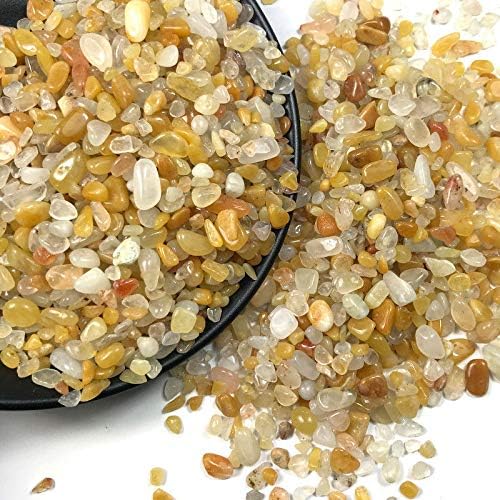 אג216 50 גרם טבעי זהב צהוב ירקן חצץ קריסטל אבן רוק דגימת ריפוי טבעי אבנים ומינרלים מתנה
